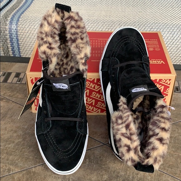 VANS SK8-Hi PLATFORM MTE BLACK/LEOPARD FUR MEN’s - Picture 7 of 16